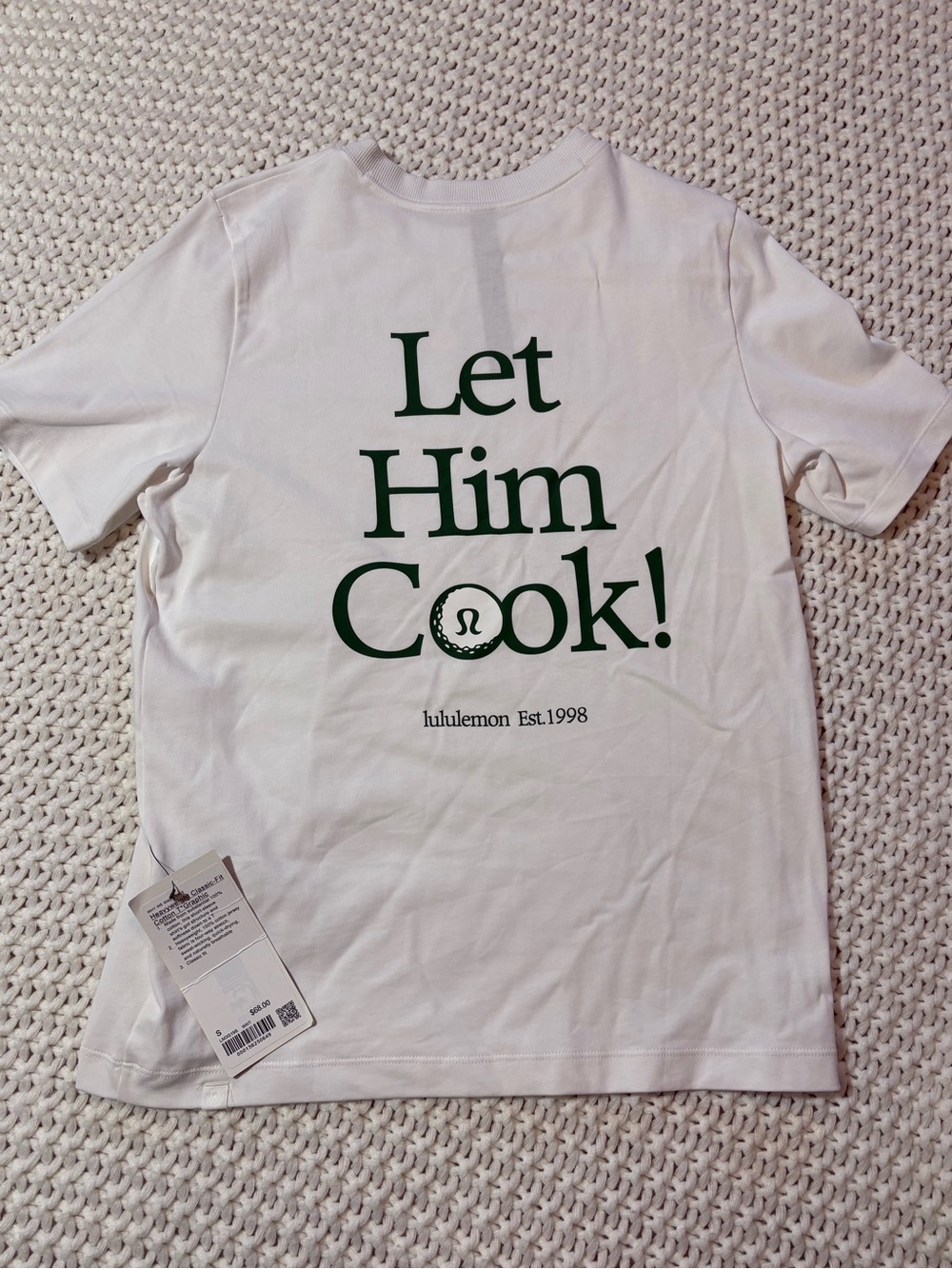 RARE!! lululemon “let him cook” heavyweight classic t size small